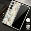 Pastoral Wildflower Case For Samsung Z Fold 8 Ultra 7 6 5 Hybrid 3in1 Leather Skin Plating Folding Phone Cover For Galaxy Z Fold8 Fold7 Fold6