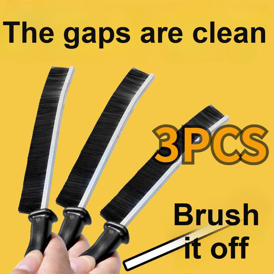 3 pcs Bathroom Gap Cleaning Brush for Tile, Kitchen Narrow Crevice Brush, Multi-Functional Window Sill Dust Cleaner