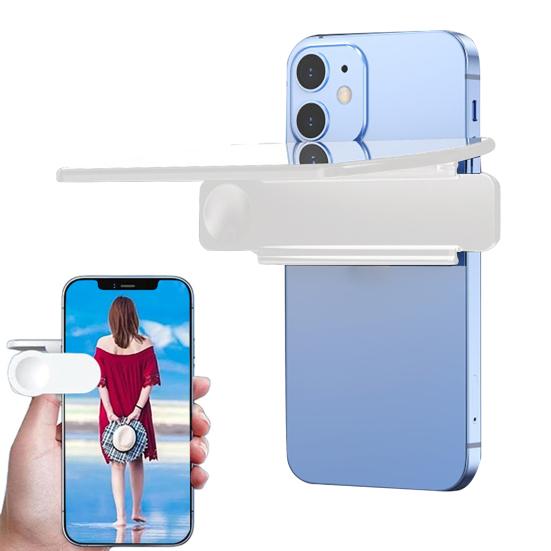 Klip pro odraz telefonu s větším zrcátkem a dálkově nastavitelným úhlem, zrcadlový efekt objektivu pro úžasné záběry vody a oblohy, zrcadlový doplněk pro zadní fotoaparát