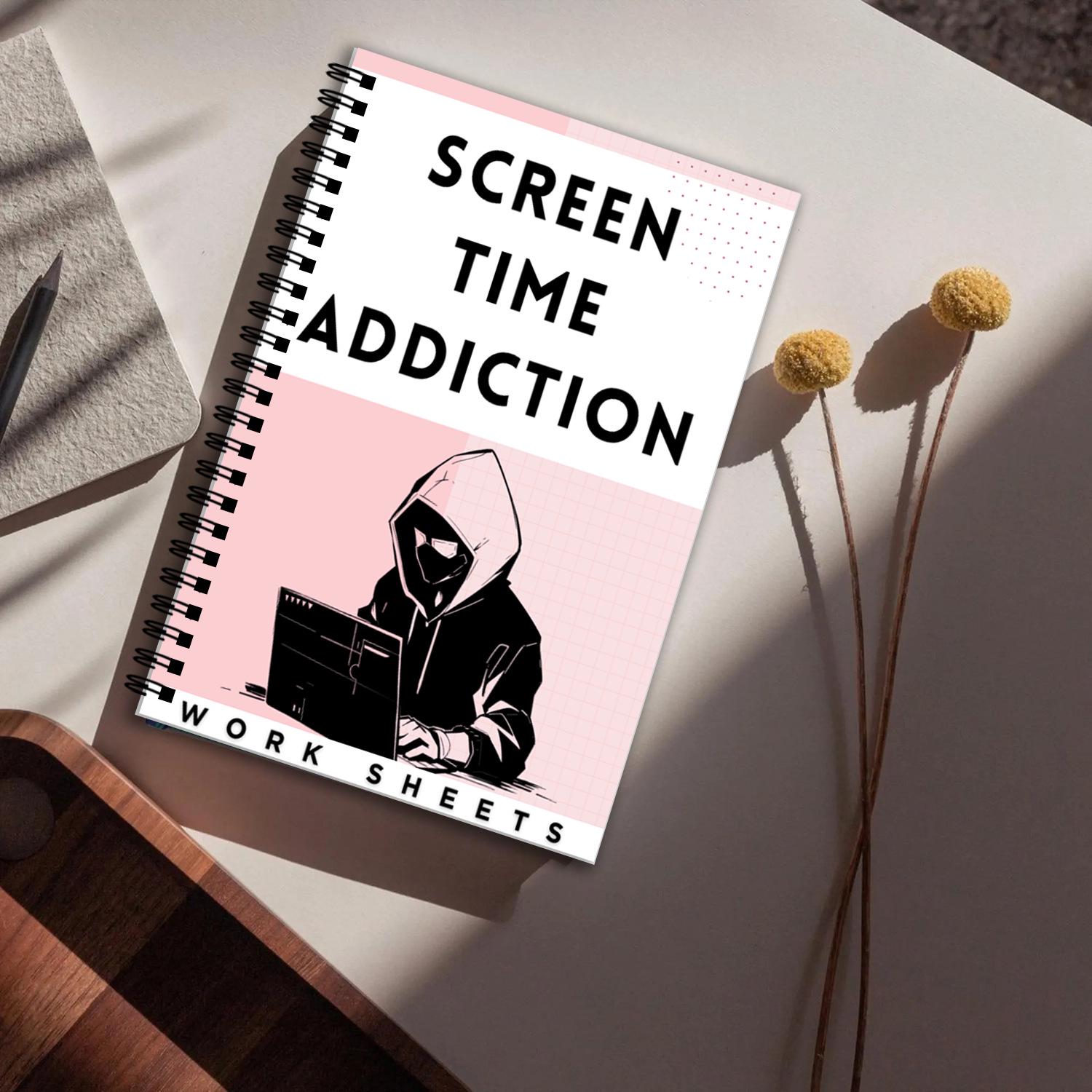 Cross-Screen Time Management Notebook: 50-Page Stress Relief Planner for Screen Time Addiction Other
