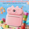 Kids Camera Instant Print 16x Cat Camera With Printing Paper 1080p Rabbit Toy Cameras Christmas Birthday Gifts For Kids