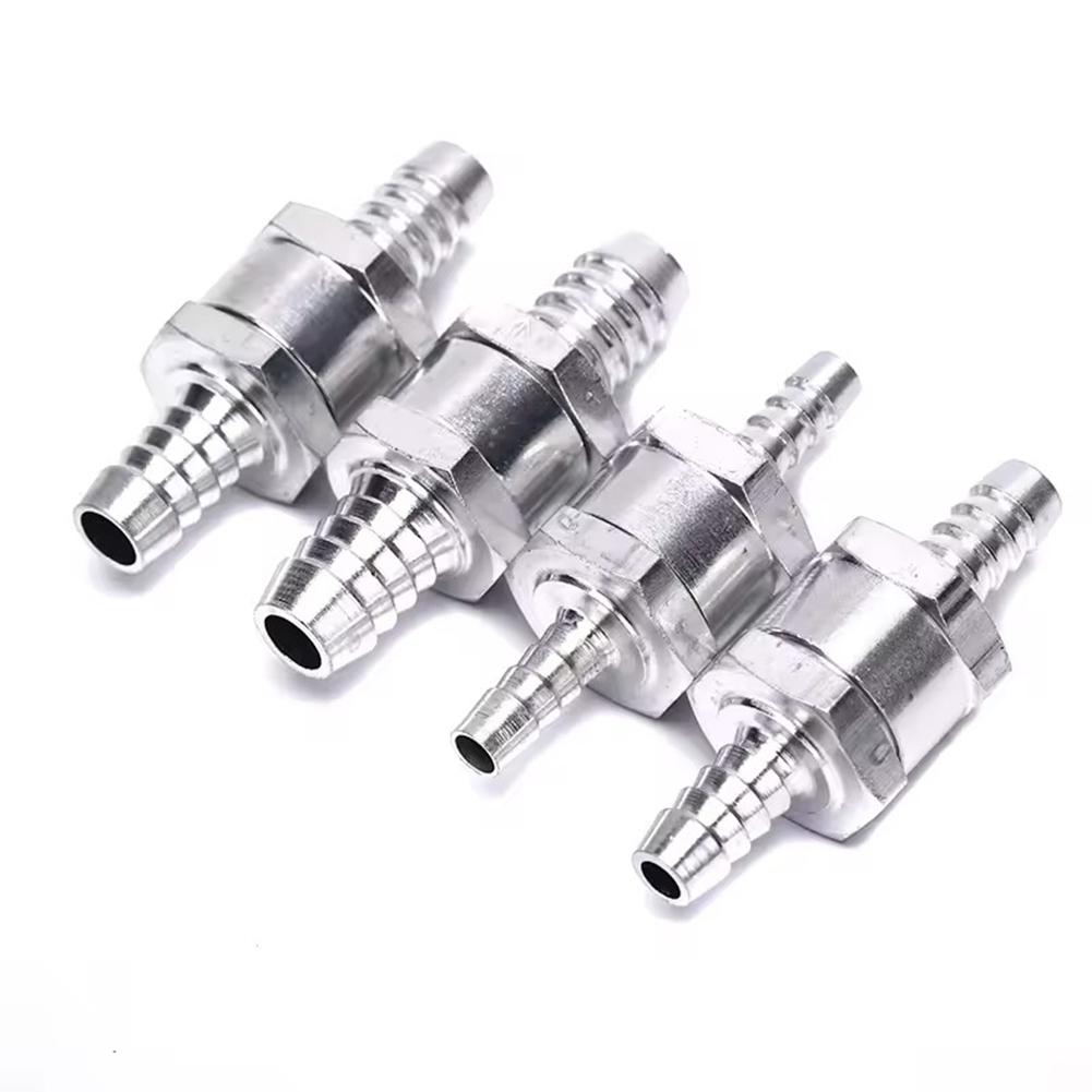 One Way 6/8/10/12mm 4 Size Aluminium Alloy Fuel Non Return Check Valve Fit for Carburettor And Low Pressure Fuel Systems