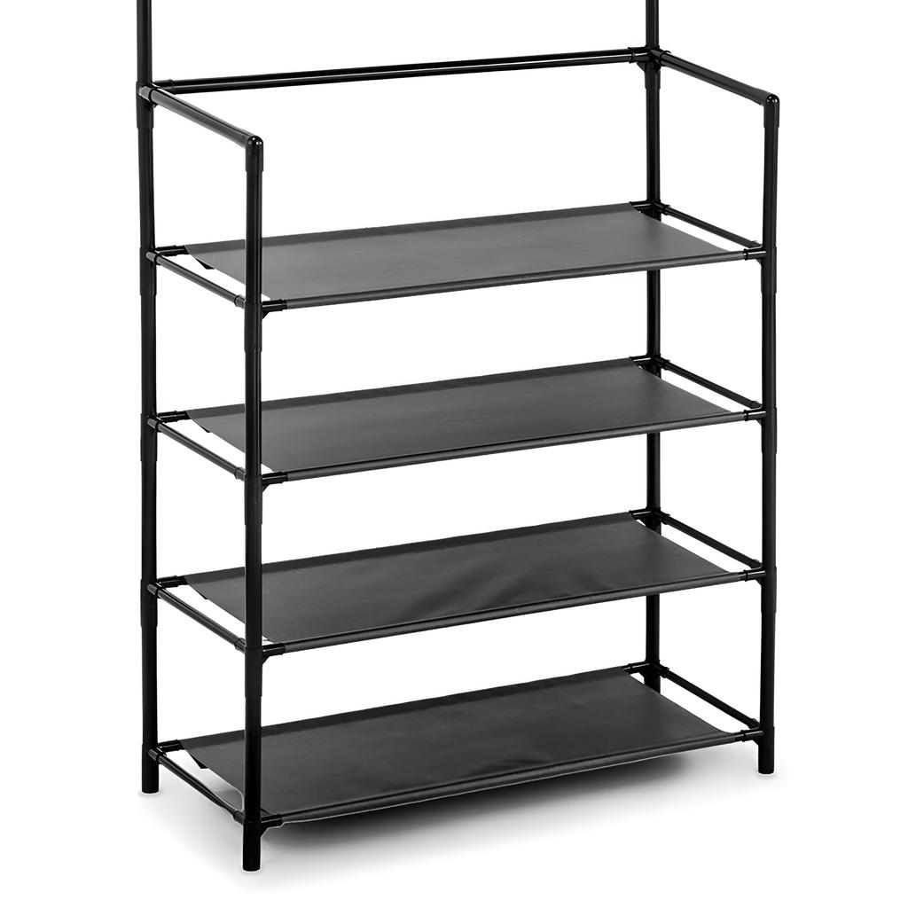 Metal Stand Hanger Shelf for Clothes Shoes Loft Wardrobe for Hallway