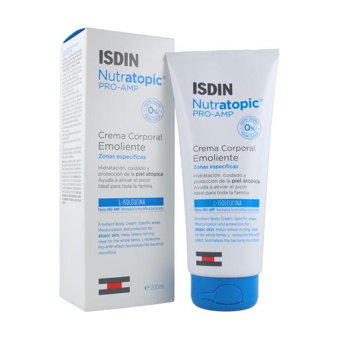 Crème Émolliente - ISDIN - Nutratopic Pro-Amp - 200 Ml - Hypoallergénique - Enfant