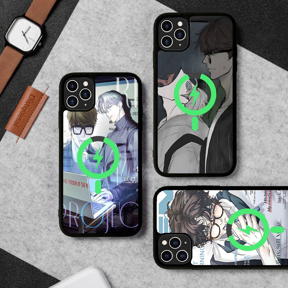 Nerd Project Bl Anime Magnetic Wireless Phone Case For iPhone 17 16 15 14 Plus 13 12 11 Pro Max