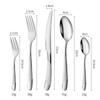 Star Diamond Stainless Steel Gold-Plated Flatware Set: Luxury Knife, Fork, and Spoon for Upscale Dining.