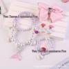 Colar de Pérolas de Sereia e Conjunto de Acessórios de Princesa para Meninas - Conjunto de 5 Peças para Presente de Feriado