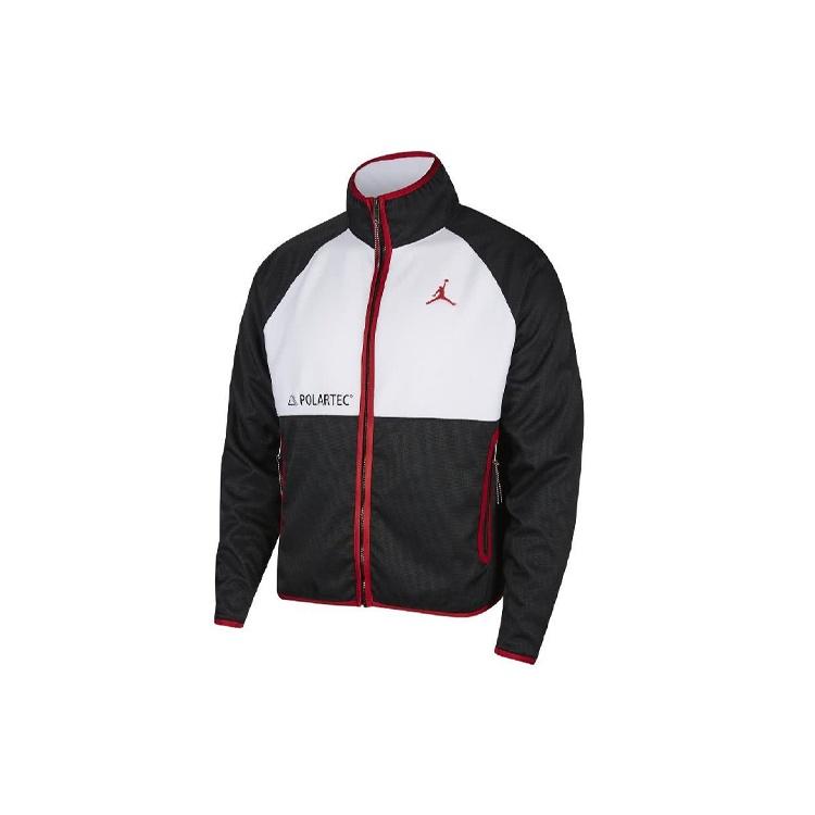 Air Jordan AJ11 Polartec Top Jacket  Black White Gym Red  Men s CU1495-010 S