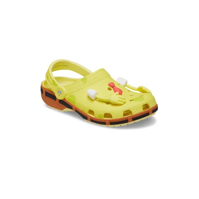Crocs × SpongeBob SquarePants Classic Outdoor Versatile Casual Comfort Outdoor Breathable Clogs Unisex Yellow 209824-7HD