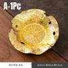 1 Stück Gold Retro Metall Untersetzer Exquisite Isolierunterlage Teetabletts für Zuhause Teeräume Vintage KongFu Teezeremonie Zubehör Geschenk