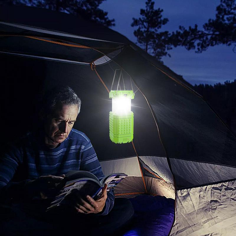 Camping Light Lightweight Solar Light Waterproof 3000Mah Rechargeable Portable Lantern For Survival Car Backpacking Travel Tent
