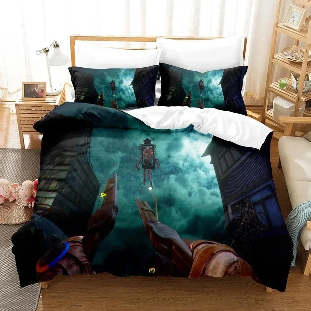 3D Game Hellsweeper VR Printed Bed Set Duvet Cover Pillowcase Bedding Set Bed Linen Sheet Quilt Cover Full Queen King Size