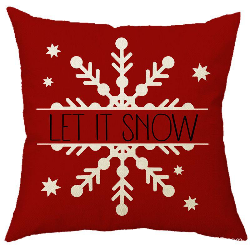 

Наволочка з різдвяним лляним принтом для дому, дивана, автомобіля та офісу 45cm x 45cm