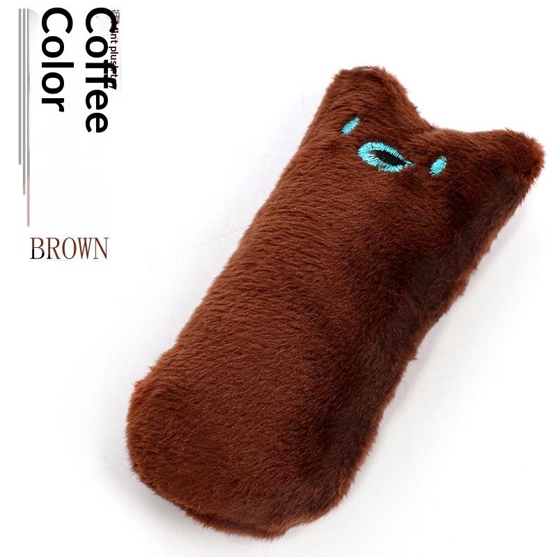 Interactive Plush Cat Toy with Mint Designed for Chewing and Scratching, Encourages Vocalization and Play in Kittens and Cats