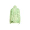 adidas X Stella McCartney Collaboration High-Contrast Striped Pattern Full Print Stand Collar Work Jacket Women Jacket Green HS0988