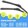 Gavimnal® 26"+22" Silicone Wiper Blades Replacement For Toyota Venza 2009-2015 Honda Civic 2006-2015 Odyssey 2005- Lexus RX350 2007-2015,All-Season