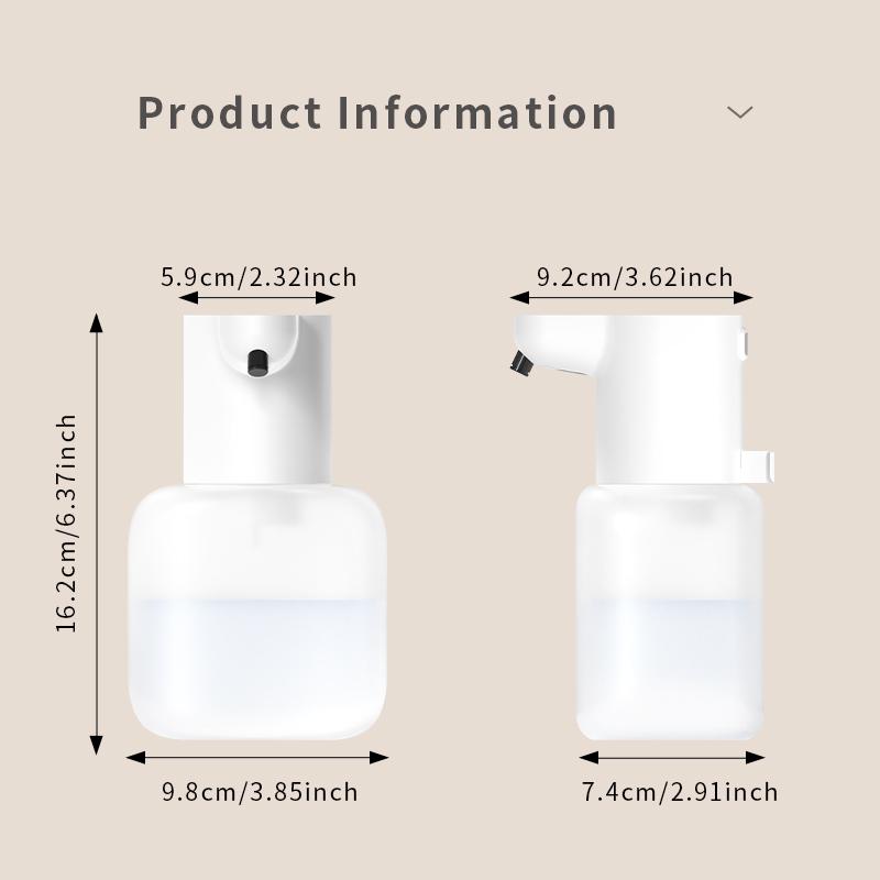 Nuovo Dispenser Automatico di Sapone da Parete Schiuma Macchina Intelligente per il Lavaggio delle Mani 500ml Liquido Ricaricabile Bagno Sensore a Induzione