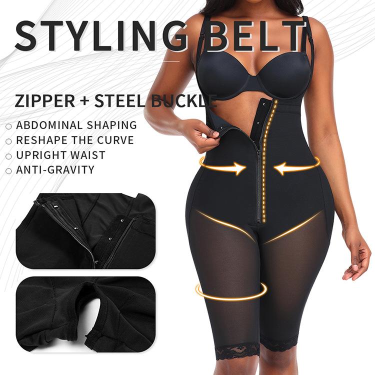 Plus Size Full Body Shaper for Curvy Women, High Compression Tummy Control Butt Lifter Bodysuit