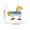 10PCS/Set Cartoon Pony Patten DIY Clothing Accessories Funny No Adhesive Backing Playful Patch Multi-Function 6 Styles