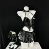 Cosplay Sexy Erotic Little Devil Witch Demon Moe Temptation Seduction Small Breasts PU Erotic Maid Cute Extreme Costume Disguise Halloween Gloves