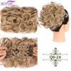 LARGE Comb Clip In Curly Hair Extension Synthetic Hair Pieces Chignon Women Updo Cover Hairpiece Extension Hair Bun