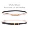 Casual Basic Porous Adjustable Double Sided Use Thin Belts For Women