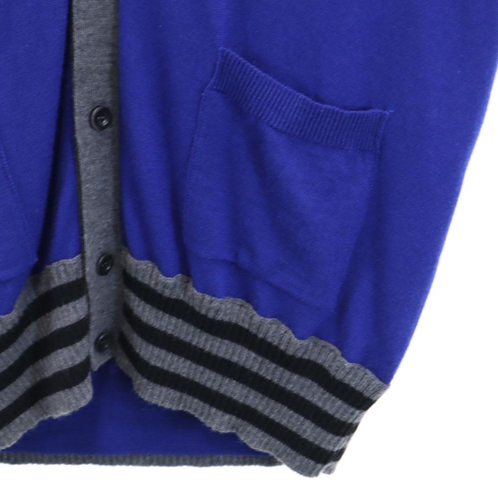 Maison Margiela Wool Long Sleeve V Neck Knit Cardigan 1 Blue Purple 10 Men's Used