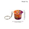 1 Piece Japan And South Korea Kimchi Bucket Keychain Simulation Food Toys Mini Cute Korean Ramen Noodle Pendant