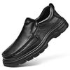 New Brand Mens Slip On Shoes Classic Genuine Leather Dress Shoes Handmade Mens Comfortable Loafers Men Business Dress Footwear
