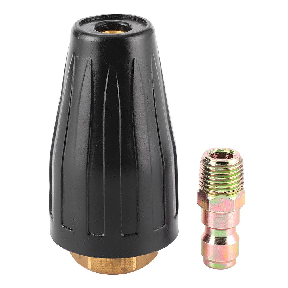 High Pressure Washer Nozzle 3600PSI 1Celsius4in Rotating Spray Tip Quick Connect Cleaning Tool