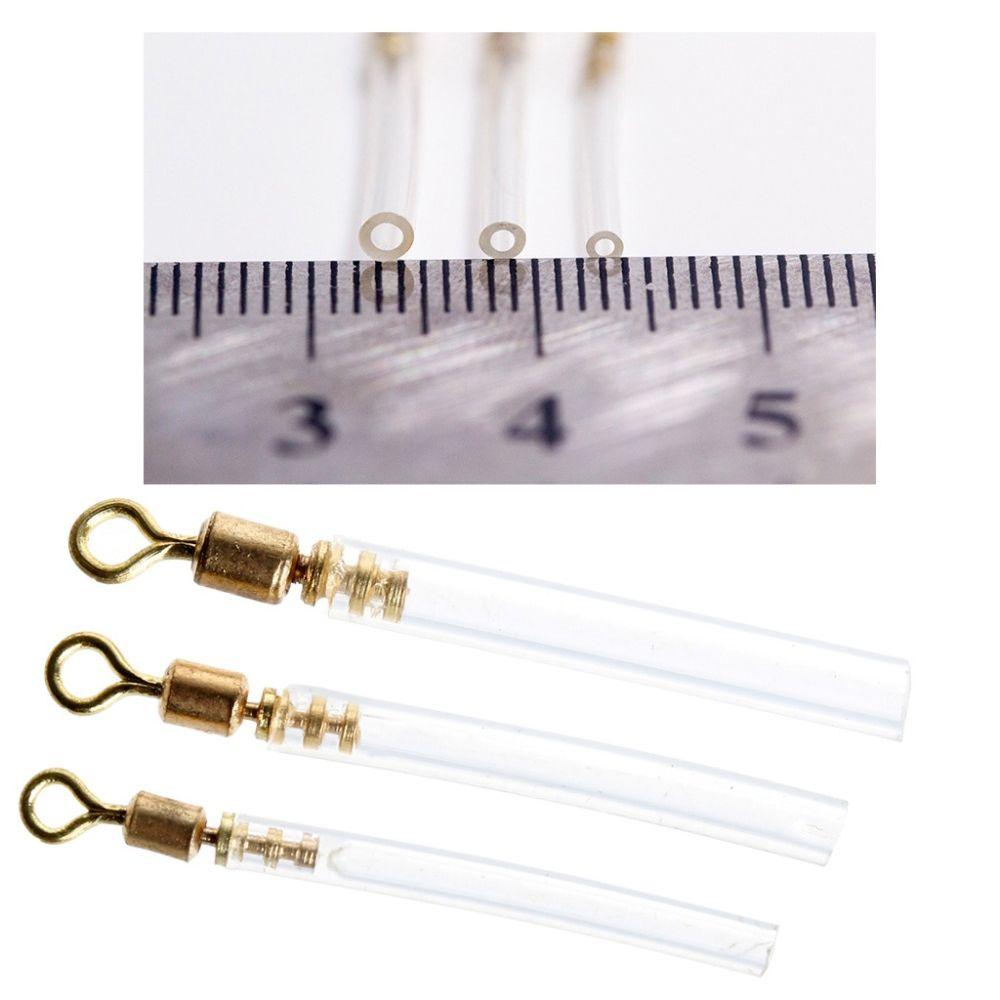 50Pcs High Quality Silicone 3 Size Bobber Copper Fishing Gear Drift Fishing Floats Block Rotation