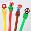 Creative Cartoon Super Mario 0.5mm Black Gel Pen - Cute Student Signature Pen
