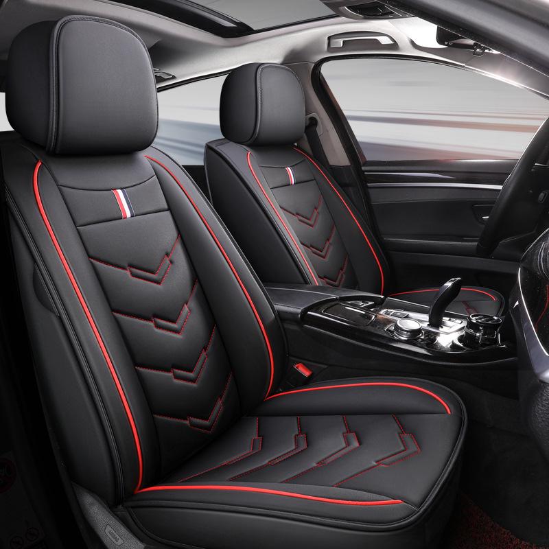 Universal Four Seasons Leather Car Seat Cover - Full Surround Cushion
