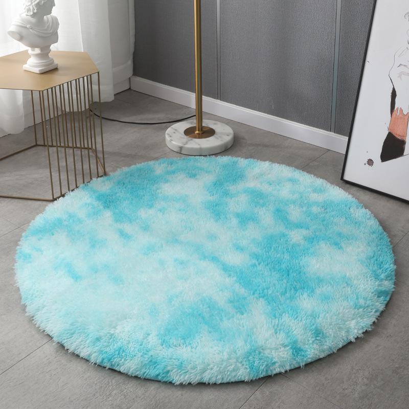1Pcs Soft Plush Round Rug for Bedroom Home Decor Fluffy Shag Circle Area Rugs Kids Room Classroom Nursery Living Room Decor