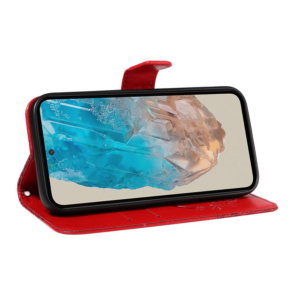 For Samsung Galaxy M35 5G Case Butterfly Design Flip Leather Phone Cover