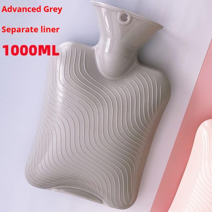 1pc Water Bottle, 1000ml Water-Filled Water Bottle, Hand and Foot Warmer for Girls,Cute Plush Cloth Cover