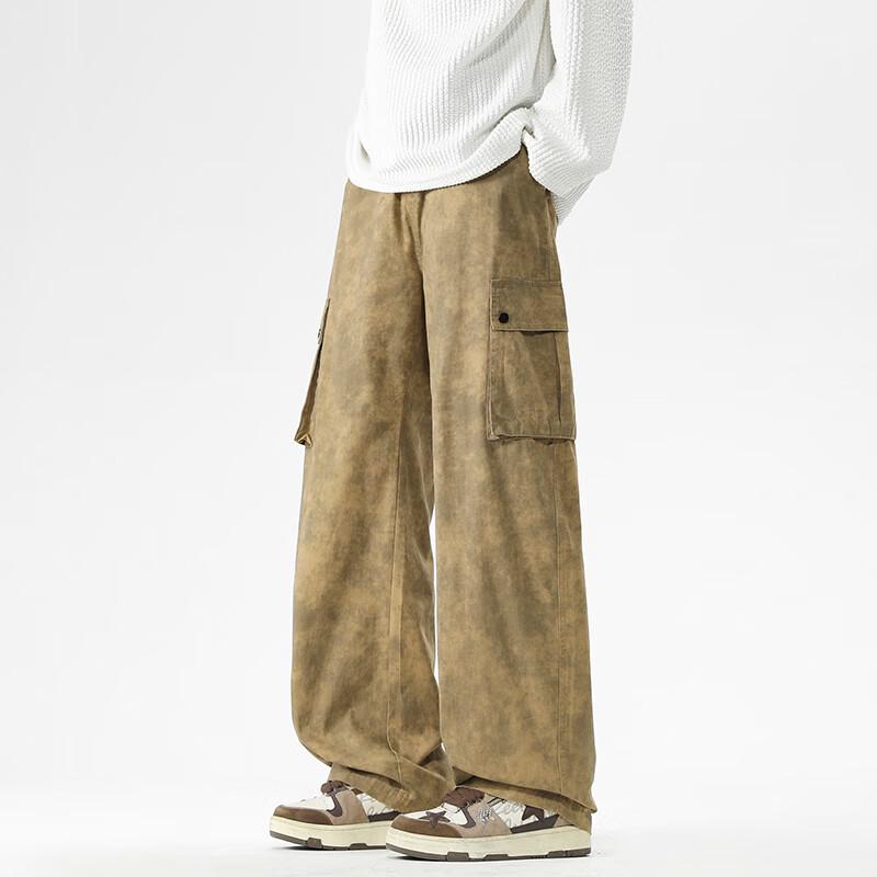 

VUUG Men s Tie-Dye Loose Fit Cargo Pants XL