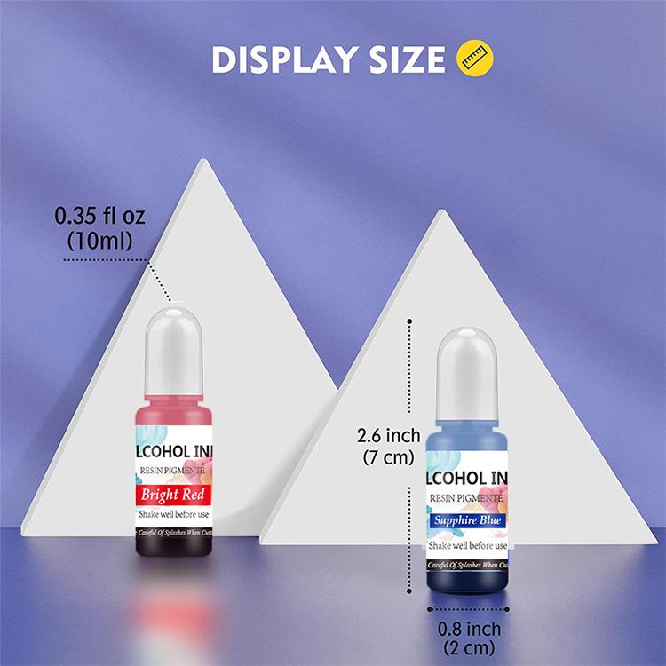 Farbessenz: 3D Kristallkleber & Alkohol-Tinte Farbstoff für AB-Kleber