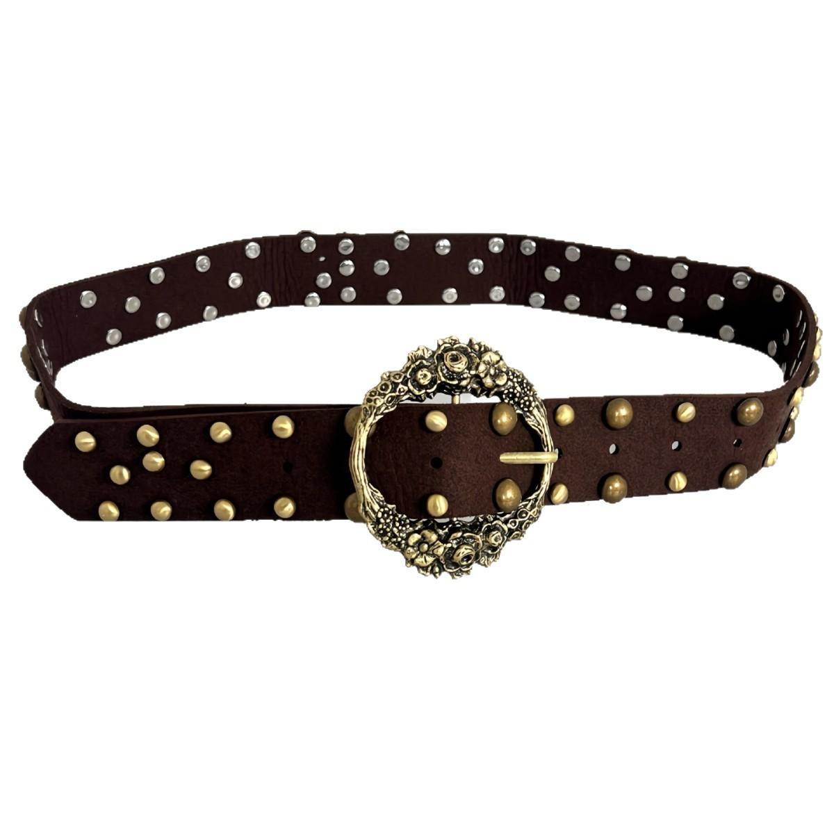 

Этот ретро ремень с неровными ручными заклепками отличается очень тонким корпусом, который одновременно износостойкий и мягкий. 110cm