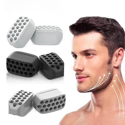 Silicone Jaw Exerciser Facial Toner & Jawline Fitness Ball Neck Toning Equipment Facial Beauty Tool Double Chin Exerciser