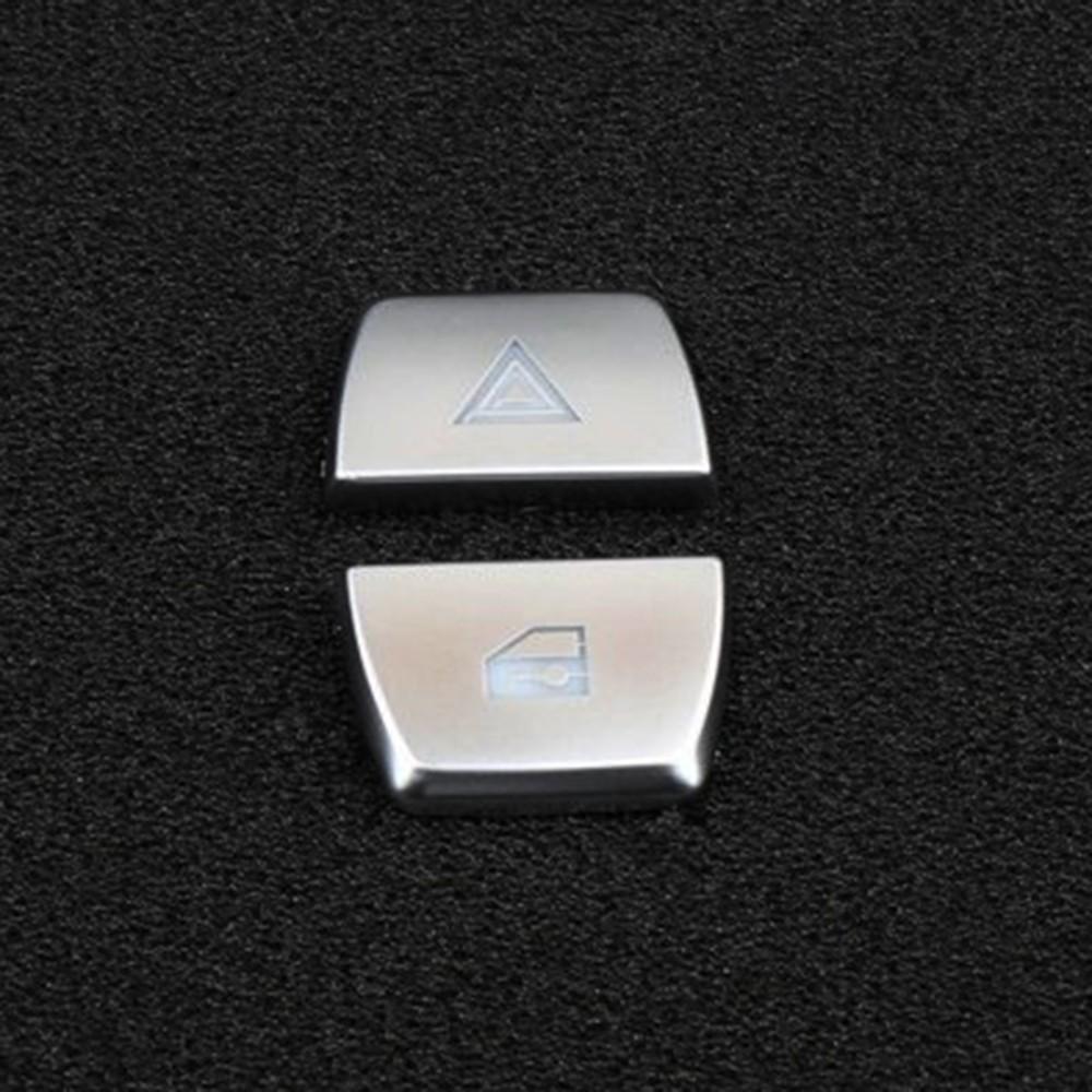 2x Car Warning Lamp Knobs Decorative Cover For BMW F10 5 Series High Quality