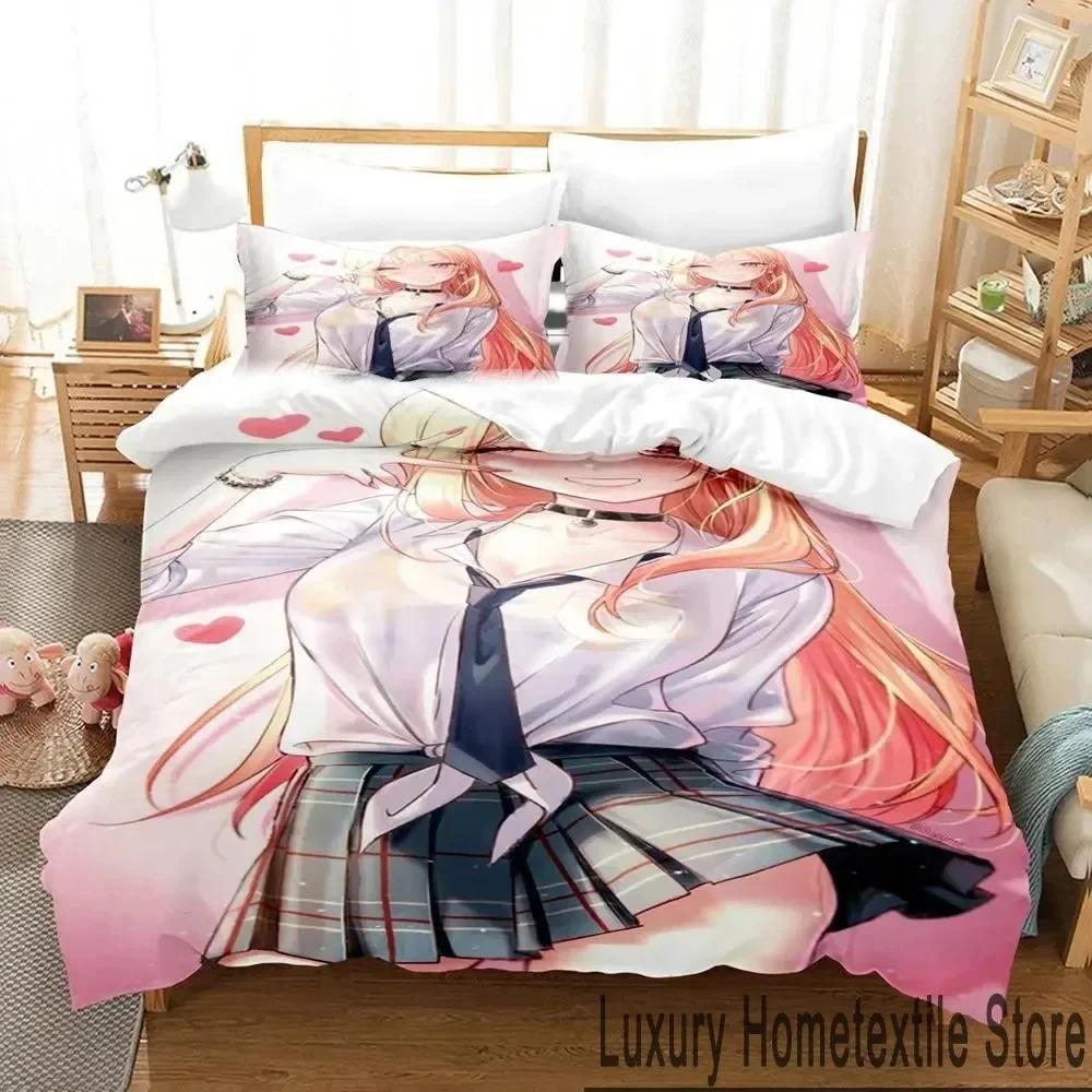 3D Print Anime My Dress Up Darling Bedding Set Duvet Cover Bed Set Quilt Cover Pillowcase Comforter King Queen Size Boys Adult