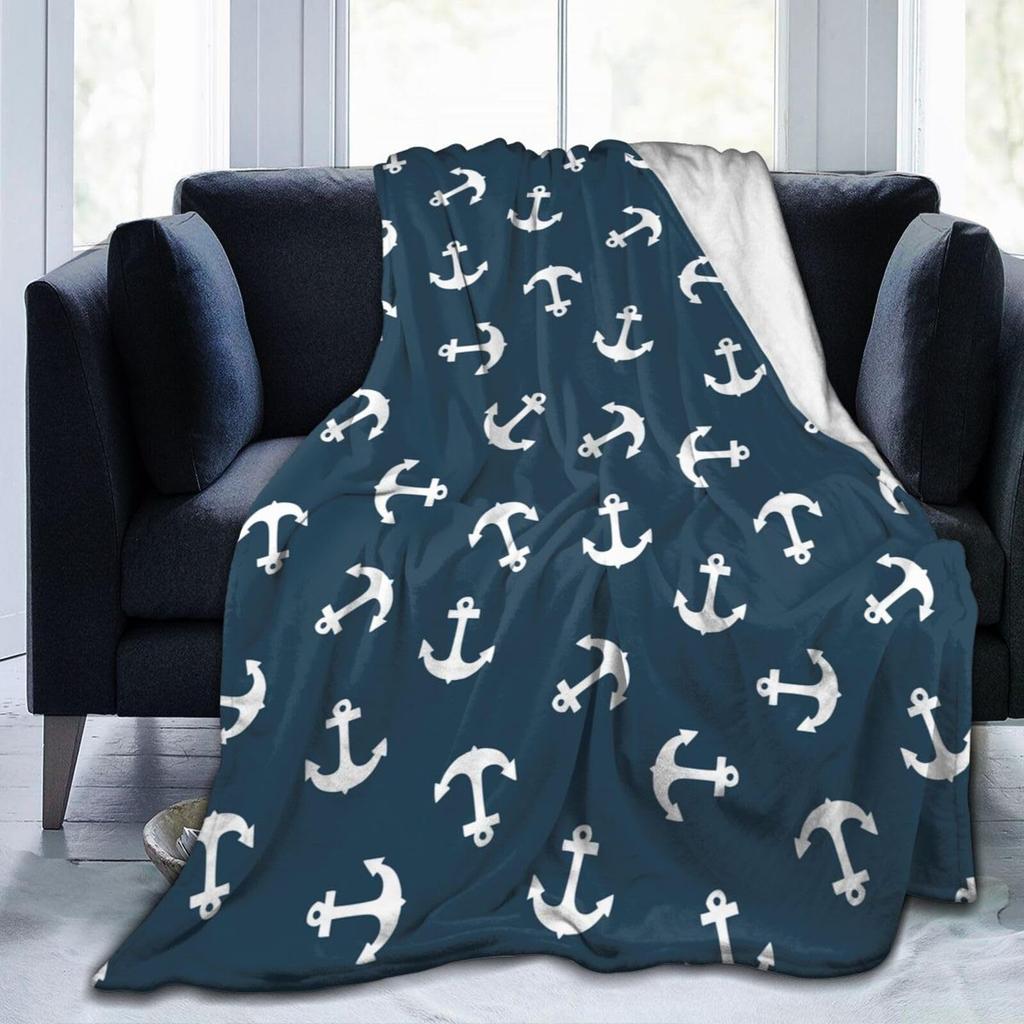 Anchor Digital Printed Blanket Flannel Blanket Office Travel Sofa Blanket Blanket