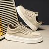 2025 Summer New Men's Lightweight Casual White Shoes Comfortable Thick Sole Heightening Hole Punching Board Shoes Casual Shoes