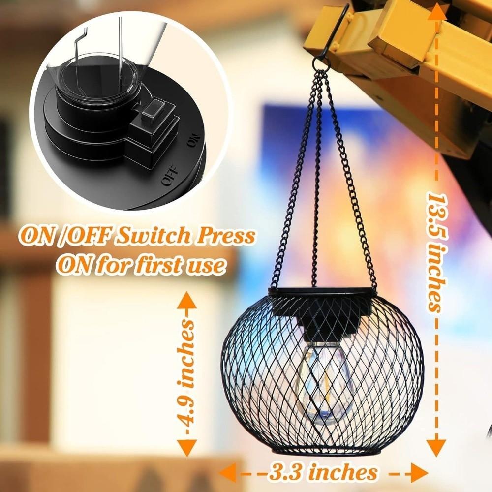 Outdoor Solar Lantern Iron Chain Garden Lamp New Solar Lights Garden Decoration