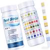 6Combination1Swimming Pool Water Quality Test Strips50Striped Chlorine BrominePHTotal Alkalinity Cyanuric Acid Test Strips for S