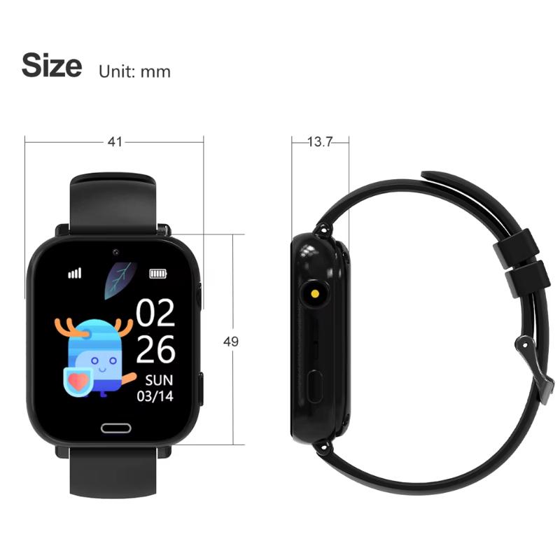 2025 New Smart Watch Kids 4G Phone WIFI LBS Tracker Location Games Video Call Alarm Clock Children Smartwatch Camera Boys Girls Gift