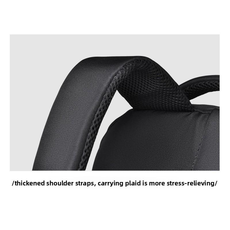 Versatile Solid Color New Style Unisex Daily Campus Large Capacity Travel Backpack Water-Resistant Fashionable Double Shoulder Bag