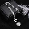 Bracciale Moda Personalità Bracciale Chiave Set Diamanti Bracciale Cuore Pesco Bracciale Femminile
