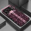 rendy Pink Corset Lace phone case mobile phones for iphone 17 pro max cover Glass for iPhone 17 16 15 14 13 12 11pm Pro Plus